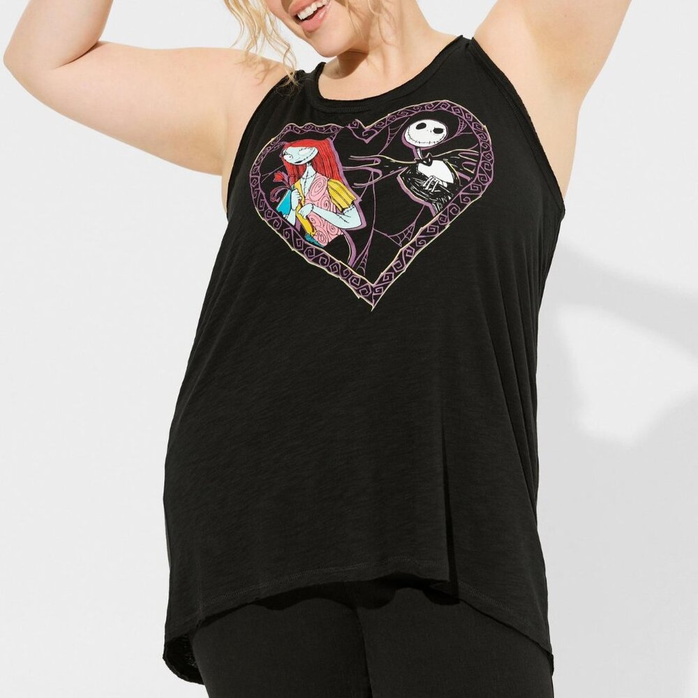 ❤️NWT TORRID TANK NIGHTMARE BEFORE CHRISTMAS JACK AND SALLY - PLUS SIZE